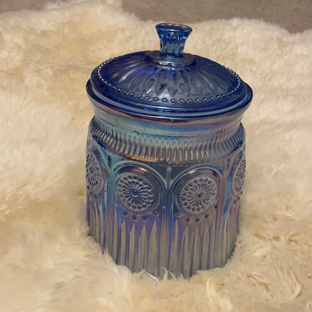The Pioneer Woman Blue Glass Storage Jar